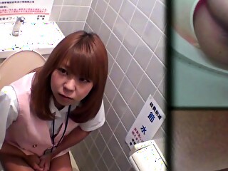 Uniformed japanese urinating